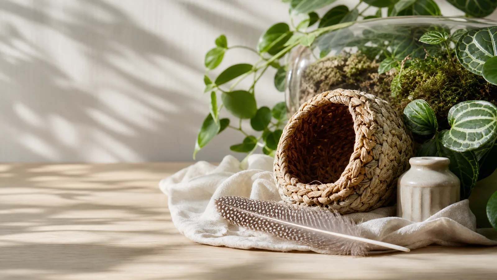 Exotic Pet remembrance objects — AI-created editorial image, not a provider or facility